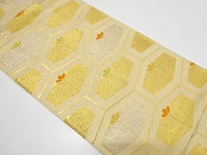 若松に亀甲模様織り出し　袋帯